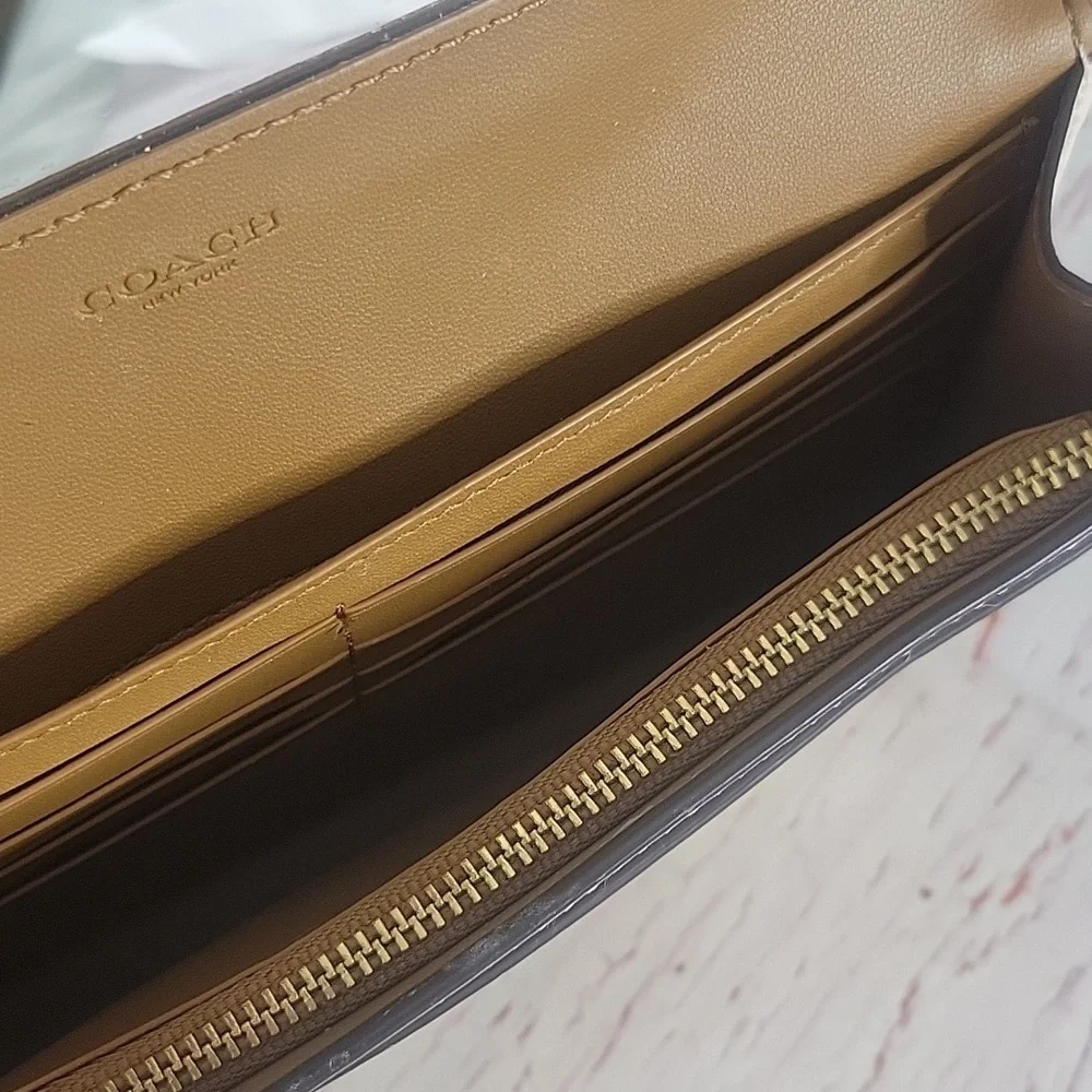Coach Gemma Tan Floral Crossbody Bag